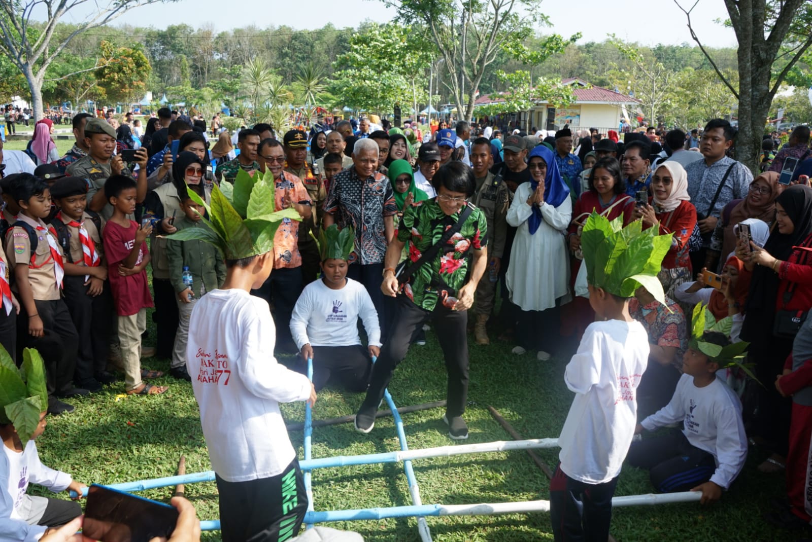  Pemkab Asahan Gelar Permainan Tradisional di Lokasi Pameran Hari Jadi Kabupaten