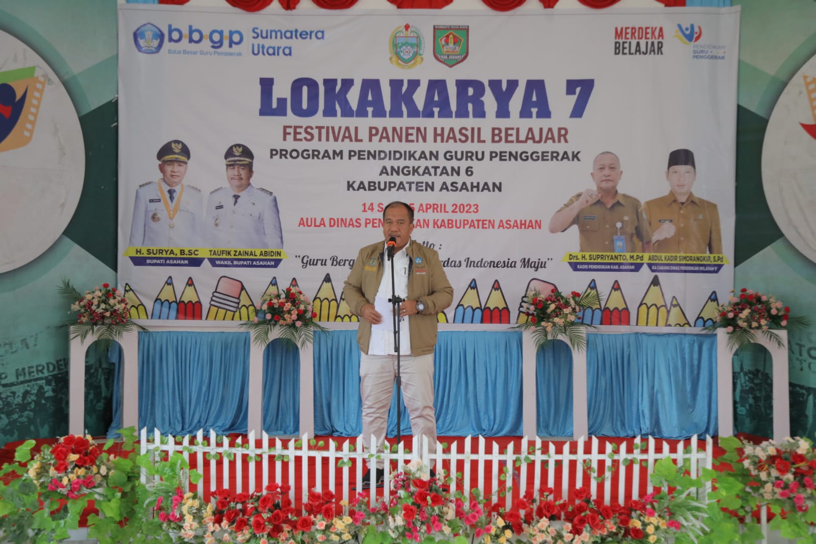 Wakil Bupati Asahan Buka Lokakarya 7 Festival Panen Hasil Belajar Program Pendidikan Guru Penggerak
