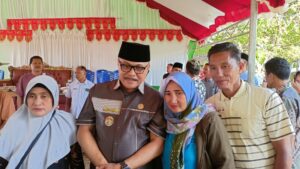 Bupati Bolmong Limi Mokodompit Hadiri Halal Bihalal di Desa Motabang